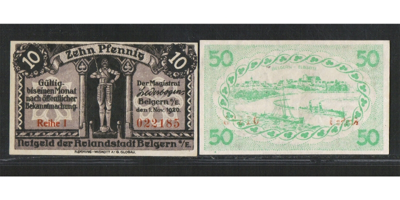 Sachsen Notgeld Belgern 1920