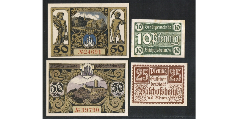 Bayern Notgeld Stadtgemeinde Bischofsheim 1921