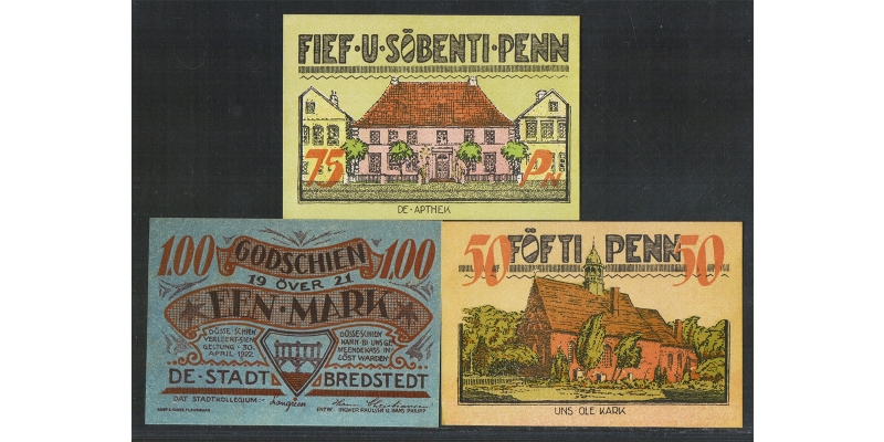 Schleswig-Holstein Notgeld Bredstedt 1921