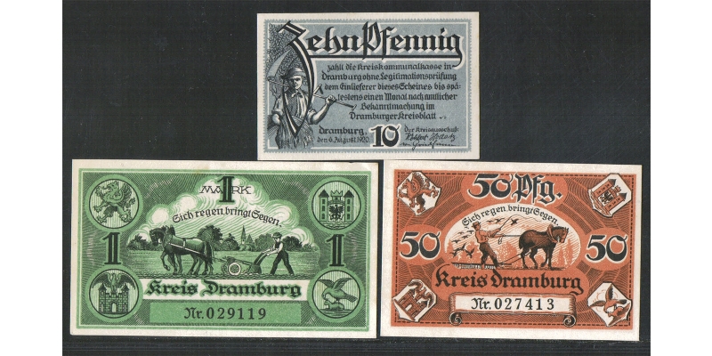 Ost- & Westpreussen Notgeld Kreis Dramburg 1920