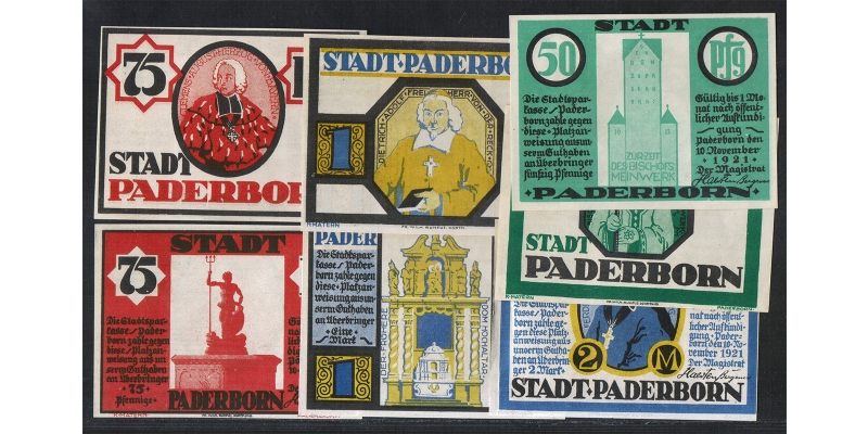 Nordrhein-Westfalen Notgeld Paderborn 1921