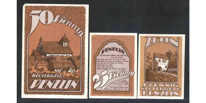 Mecklenburg-Vorpommern Reutergeld Penzlin o.D. 1922