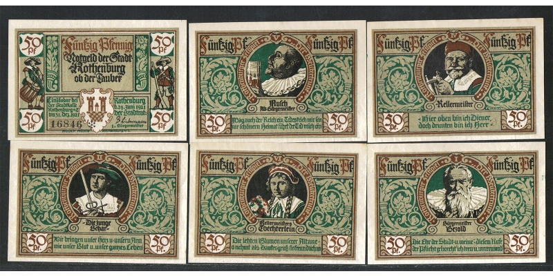 Bayern Notgeld Rothenburg 1921