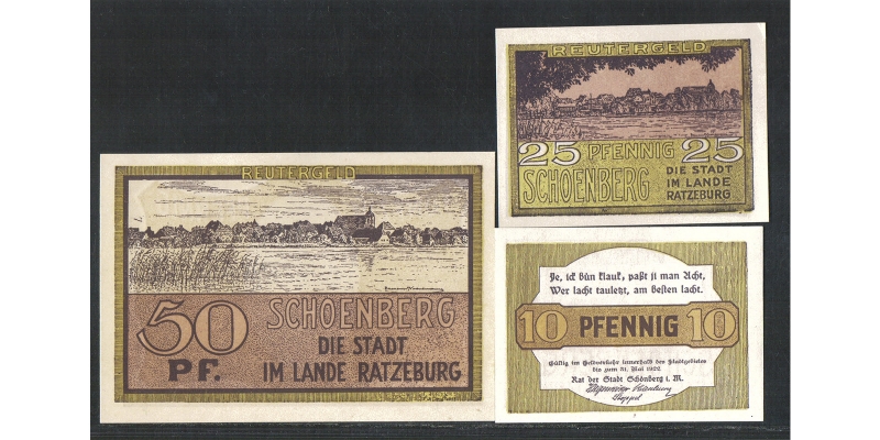 Mecklenburg-Vorpommern Reutergeld Schönberg o.D. 1922