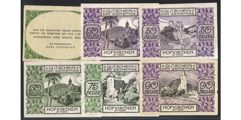 OÖ Gemeinde Hofkirchen im Traunkreis 1920 Auflage III/IV