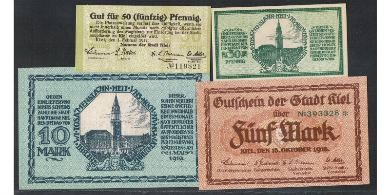 Schleswig-Holstein Notgeld Kiel 1917/18