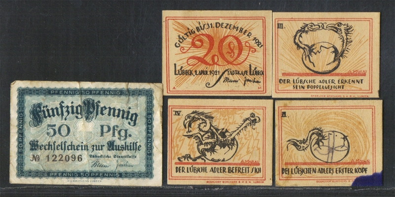 Schleswig-Holstein Notgeld Lübeck 1921