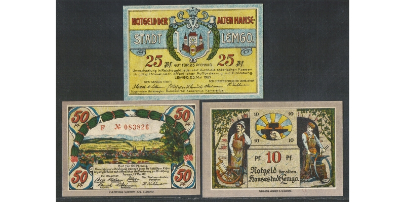 Westfalen Notgeld Lemgo 1921