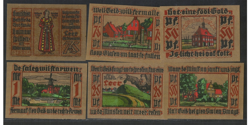 Niedersachsen Notgeld Stadt Leer 1921