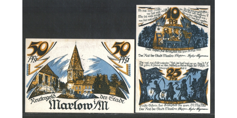 Mecklenburg-Vorpommern Reutergeld Marlow o.D. 1922