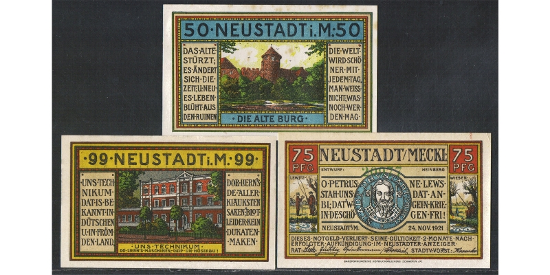 Mecklenburg-Vorpommern Notgeld Neustadt 1921