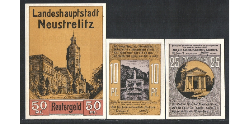 Mecklenburg-Vorpommern Reutergeld Neustrelitz o.D. 1922