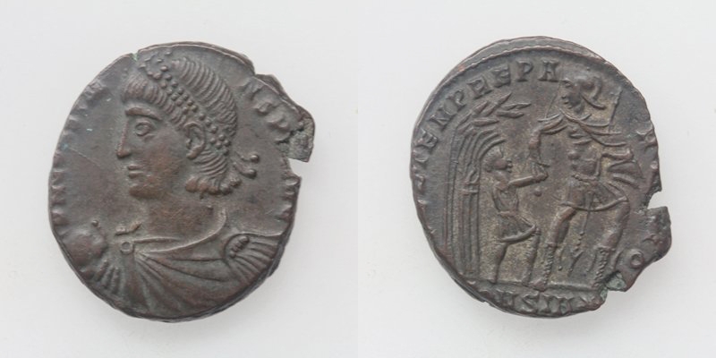 Constantius II. 337-361 Follis Konstantinopel