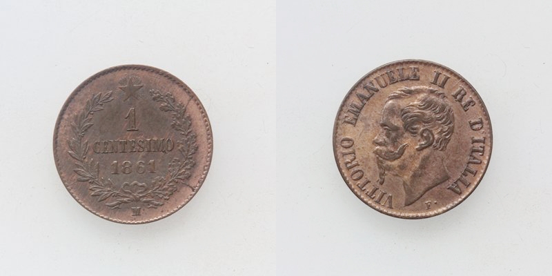 Italien Vittorio Emanuele II. 1 Centesimo 1861 M