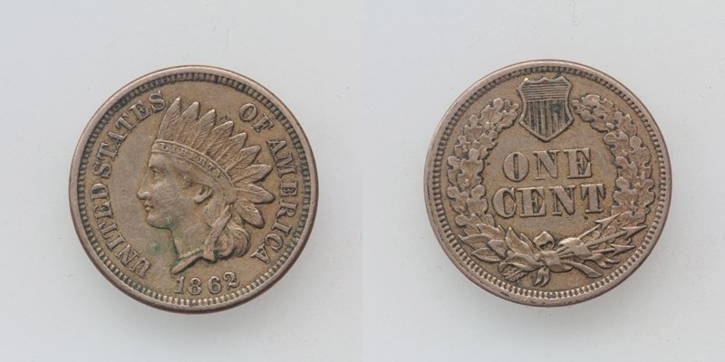 USA One Cent 1862