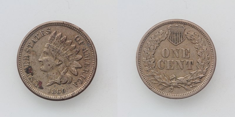 USA One Cent 1860