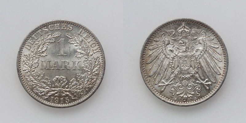 Deutsches Reich 1 Mark 1915 A