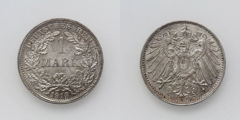 Deutsches Reich 1 Mark 1916 F