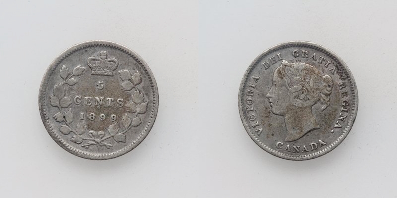 Kanada 5 Cents 1899 Victoria