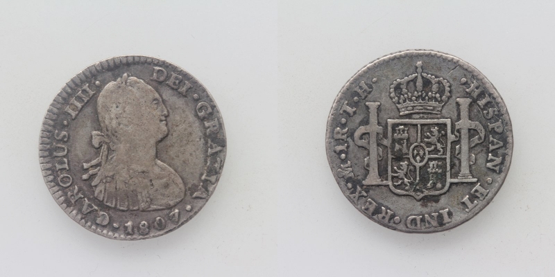 Bolivien Carlos IV. 1 Real 1807 R!