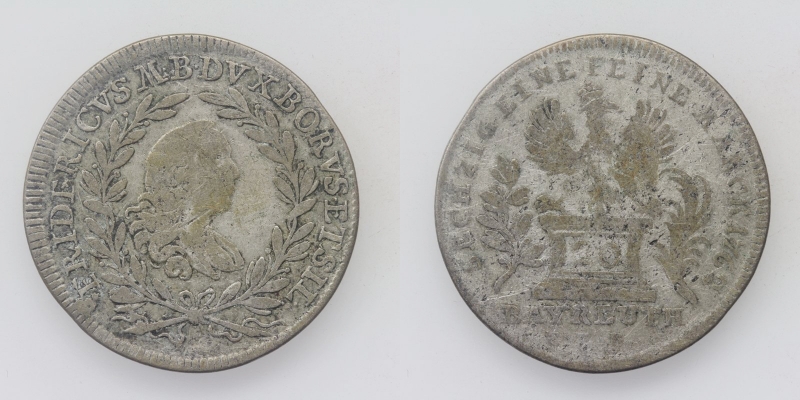 Brandenburg-Bayreuth Friedrich Christian 20 Kreuzer 1762