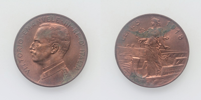 Italien Vittorio Emanuele III. 5 Centesimi 1918 R