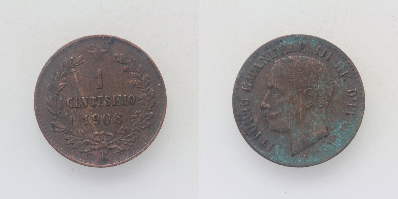 Italien Vittorio Emanuele III. 1 Centesimo 1908 R