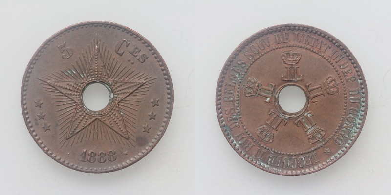 Belgisch-Congo 5 Centimes 1888