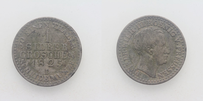 Preussen Friedrich Wilhelm III. 1 Silber Groschen 1825 D