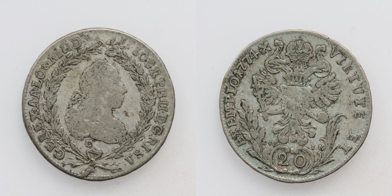 Joseph II. 20 Kreuzer 1774 C EvS-IK Prag