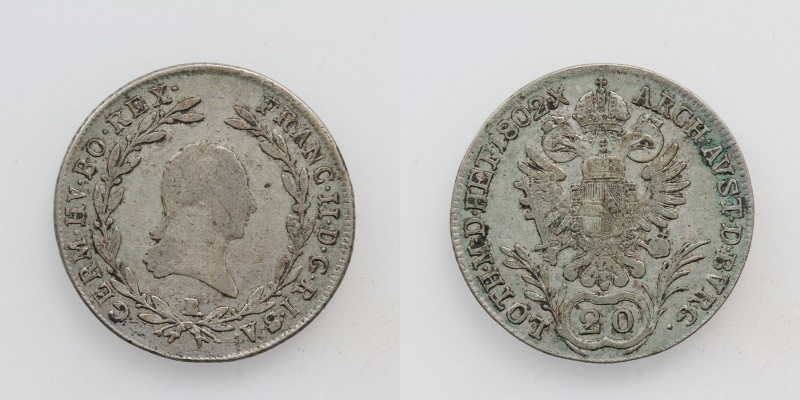 Franz II.(I.) 20 Kreuzer 1802 B Kremnitz