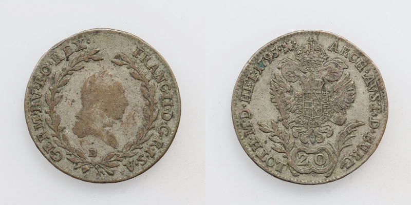 Franz II.(I.) 20 Kreuzer 1795 B Kremnitz