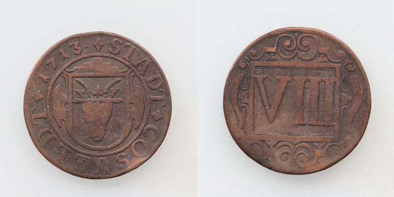 Westfalen Cosveldt (Coesfeld) VIII Pfennig 1713