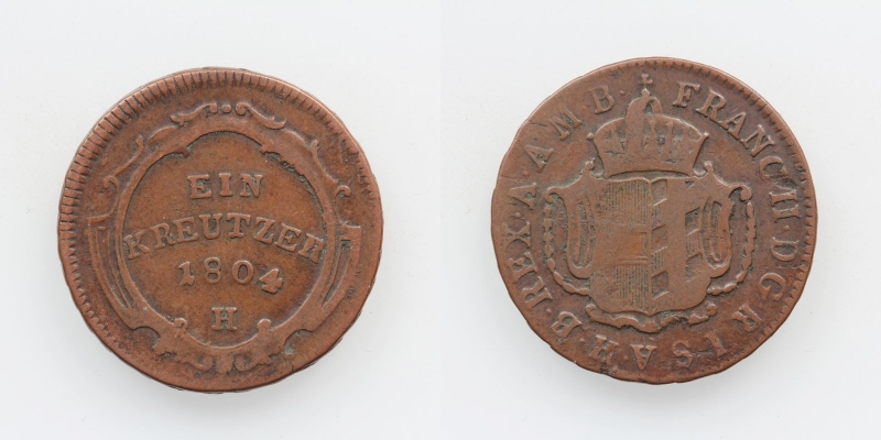 Franz II.(I.) 1 Kreuzer 1804 H Günzburg