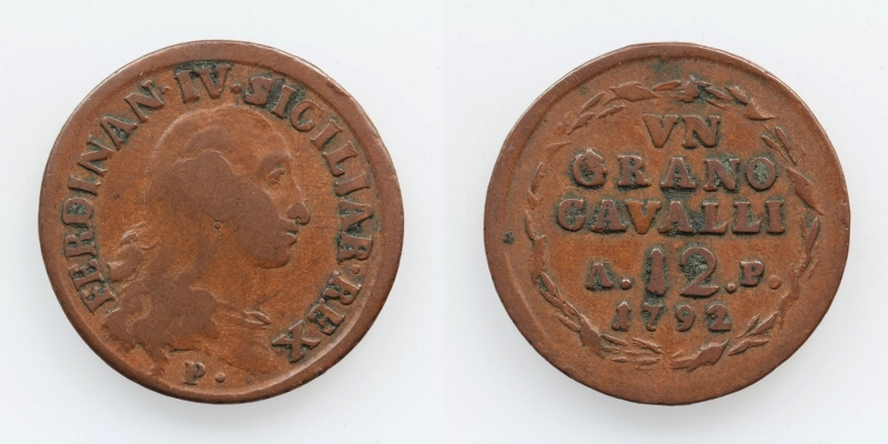 Italien Neapel Sizilien Ferdinand IV. Grano 1792