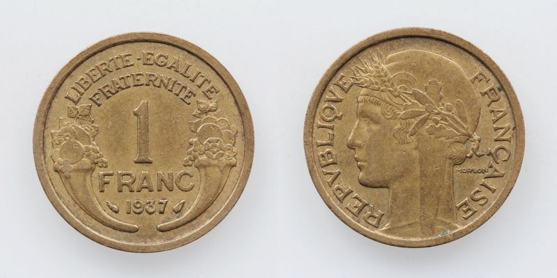 Frankreich 1 Franc 1937