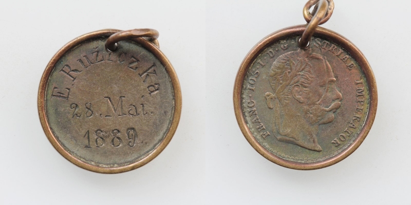 Franz Joseph I. AE-Medaille 28. Mai 1889 E. Ruziczka