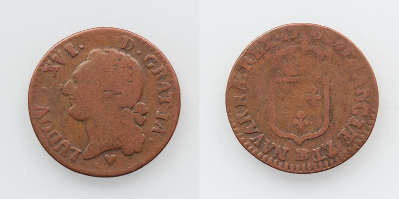 Frankreich Louis XVI. 1/2 Sol 1780