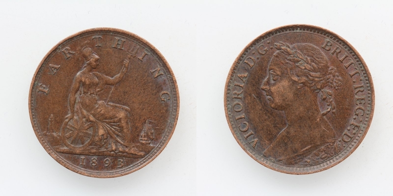 Grossbritanien Victoria Farthing 1893