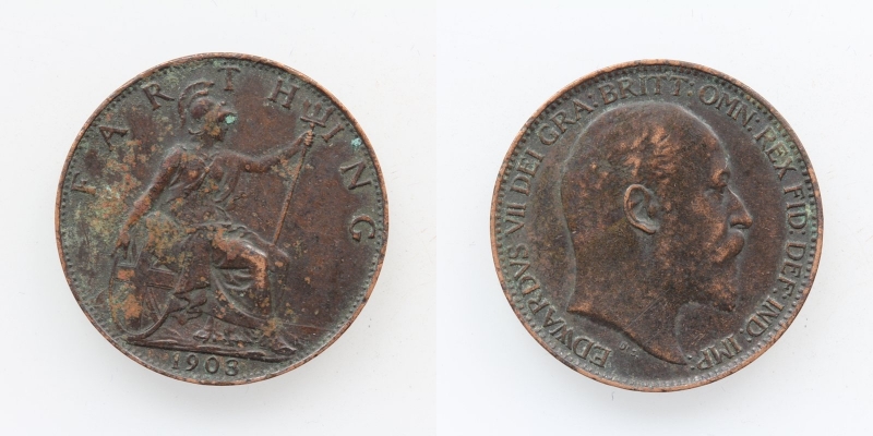 Grossbritanien Edward VII. Farthing 1903