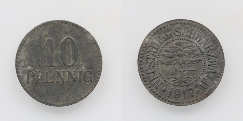 Notgeld Neustadt im Schwarzwald 10 Pfennig 1917