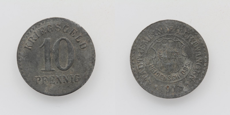 Kriegsgeld Stadt Furtwangen 10 Pfennig 1918