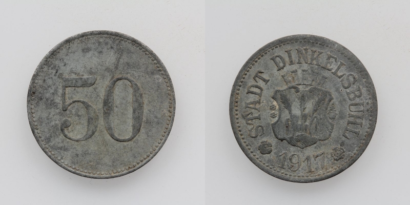 Notgeld Dinkelsbühl 50 Pfennig 1917