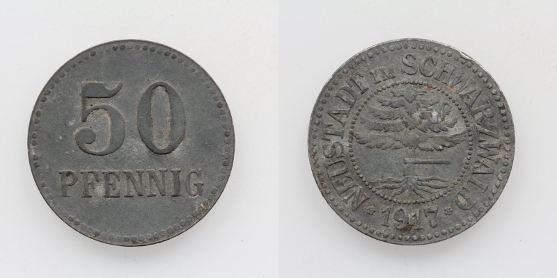 Neustadt im Schwarzwald 50 Pfennig 1917