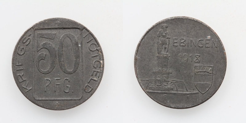 Kriegsnotgeld Ebingen 50 Pfennig 1918