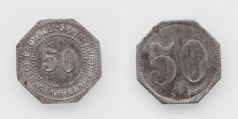 Notgeld Kempten 50 Pfennig o.J.