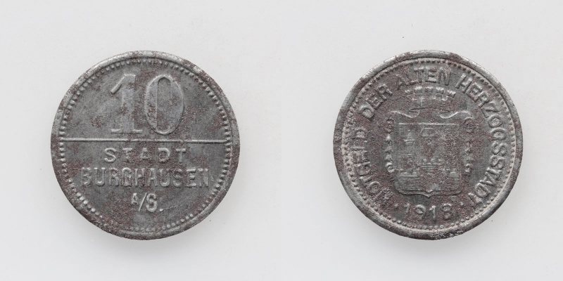 Notgeld Burghausen 10 Pfennig 1918