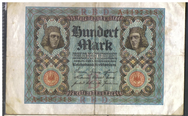 Deutsches Reich 100 Mark 1920