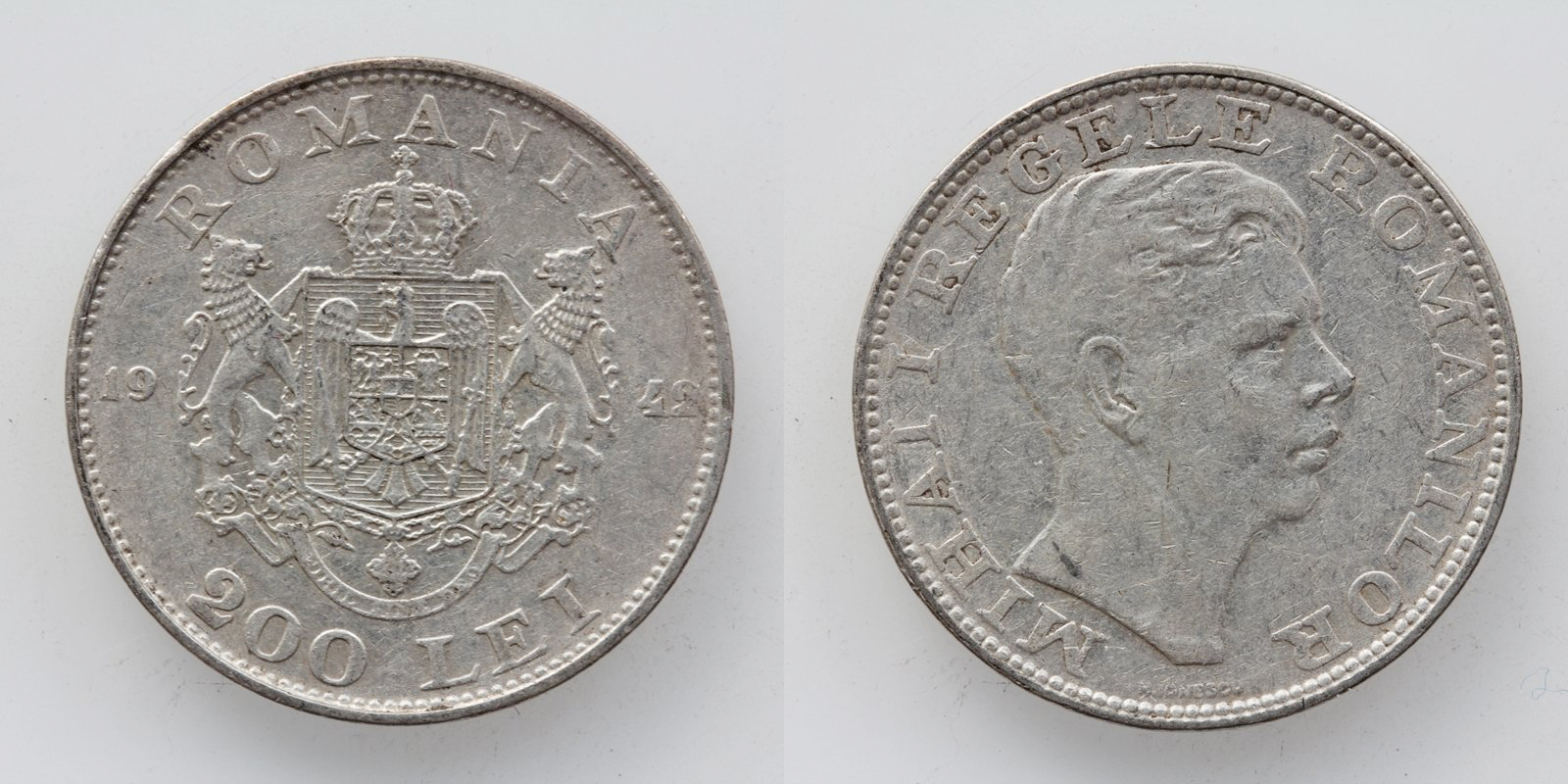 Numismatik Moneta At E U Shop Rumanien Michael I 200 Lei 1942